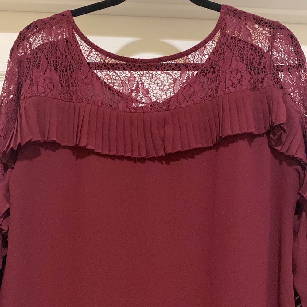 Entro maroon large women's blouse - Picture 6 of 6